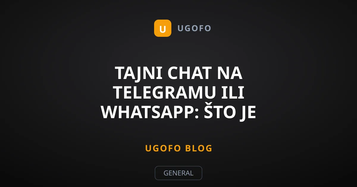 Tajni chat na Telegramu ili WhatsApp: Što je stvarno sigurno?